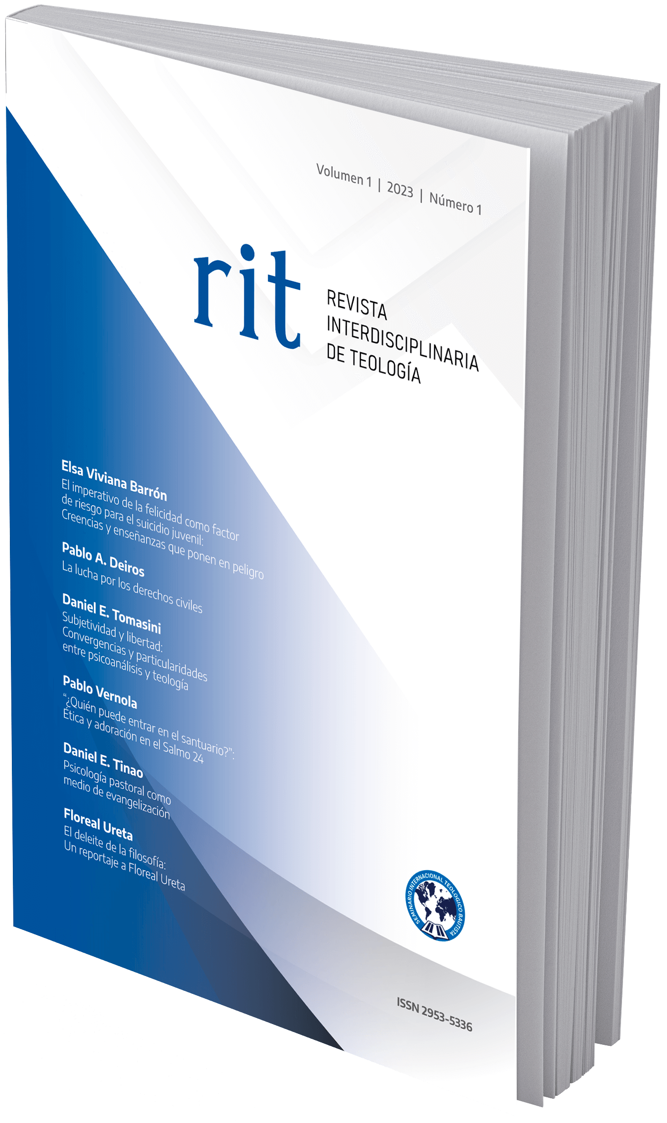 Cover of Vol. 1 No. 1 (2023) of the Interdisciplinary Journal of Theology