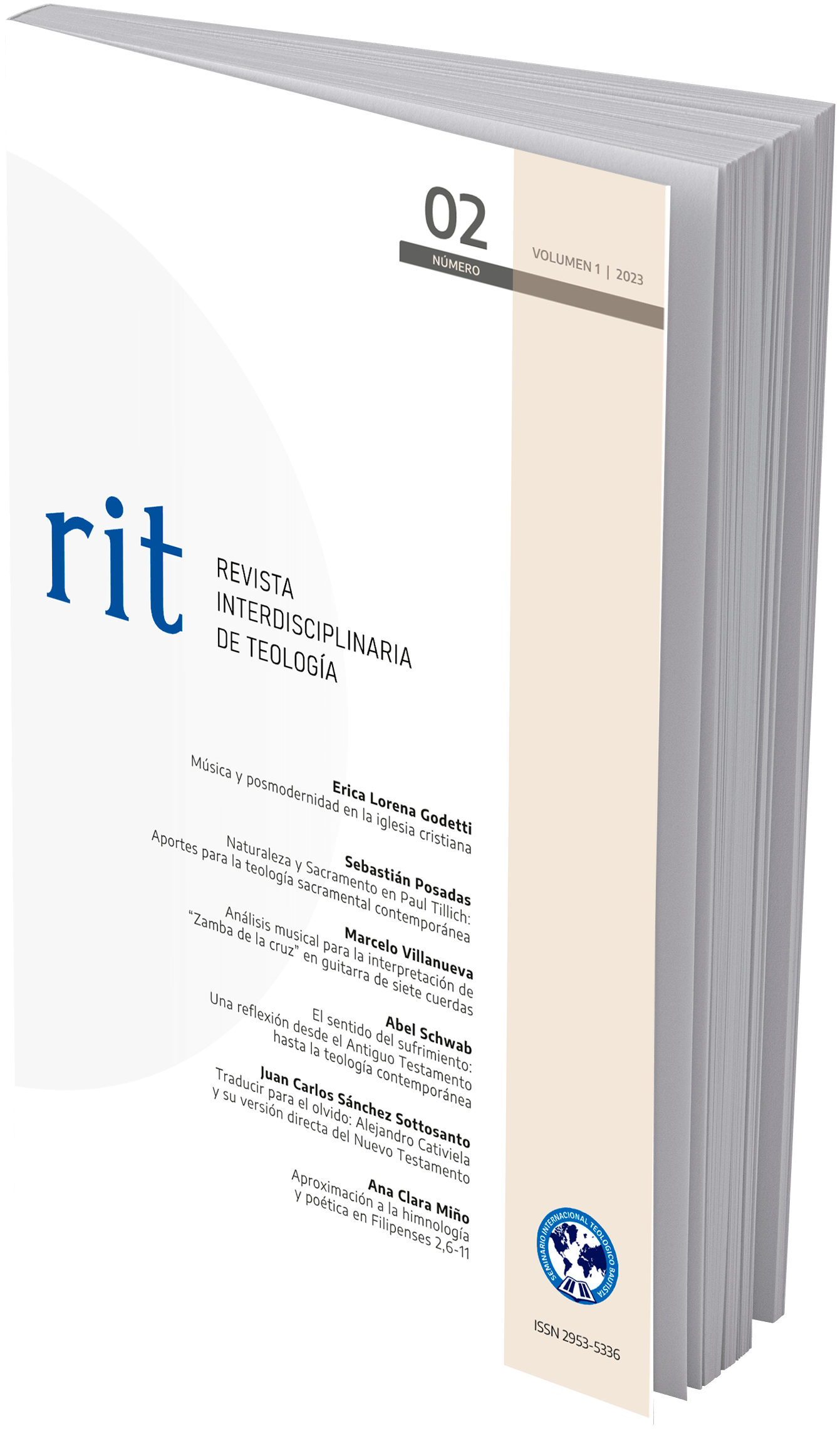 Cover of Vol. 1 No. 2 (2023) of the Interdisciplinary Journal of Theology